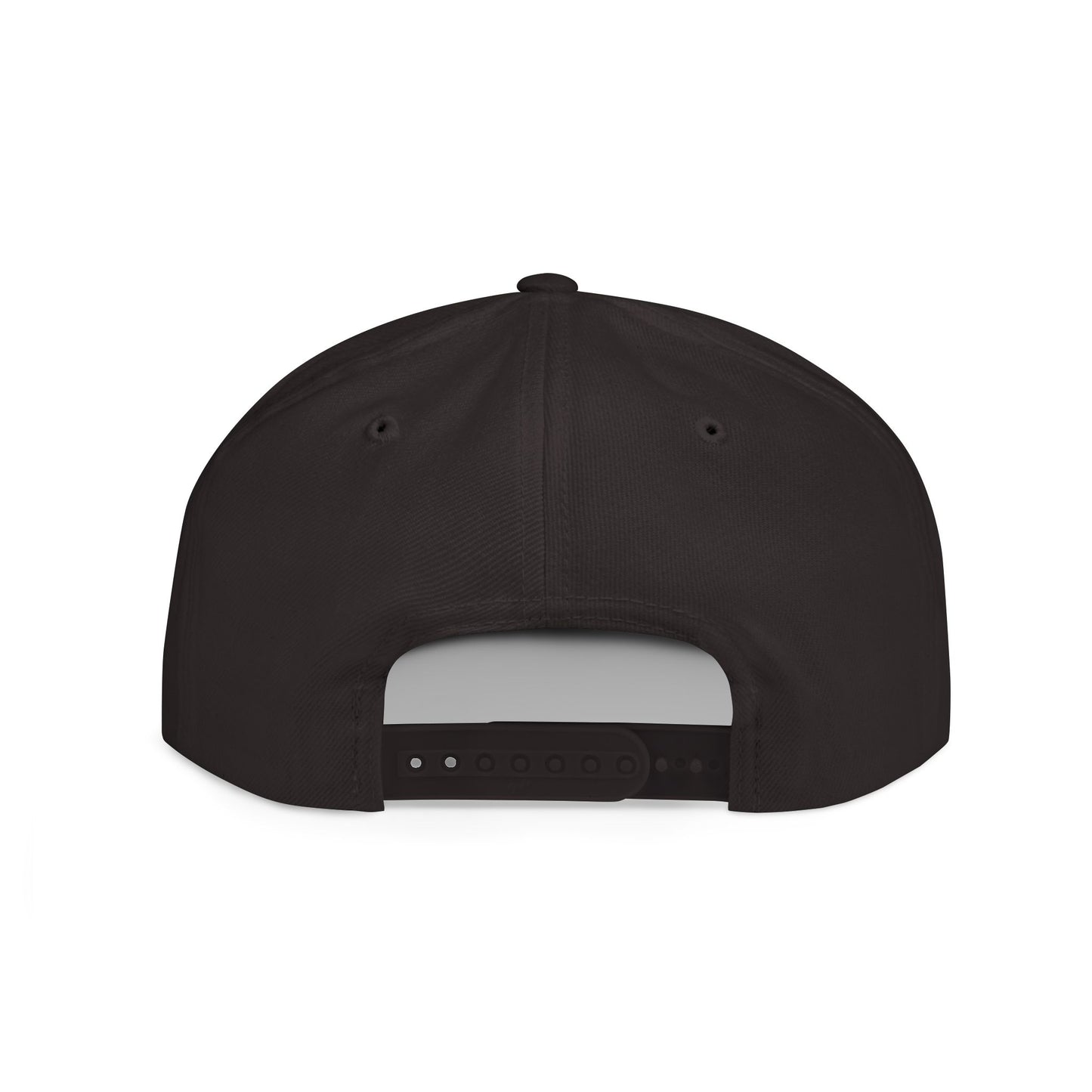 Embroidered Flat Bill Snapback