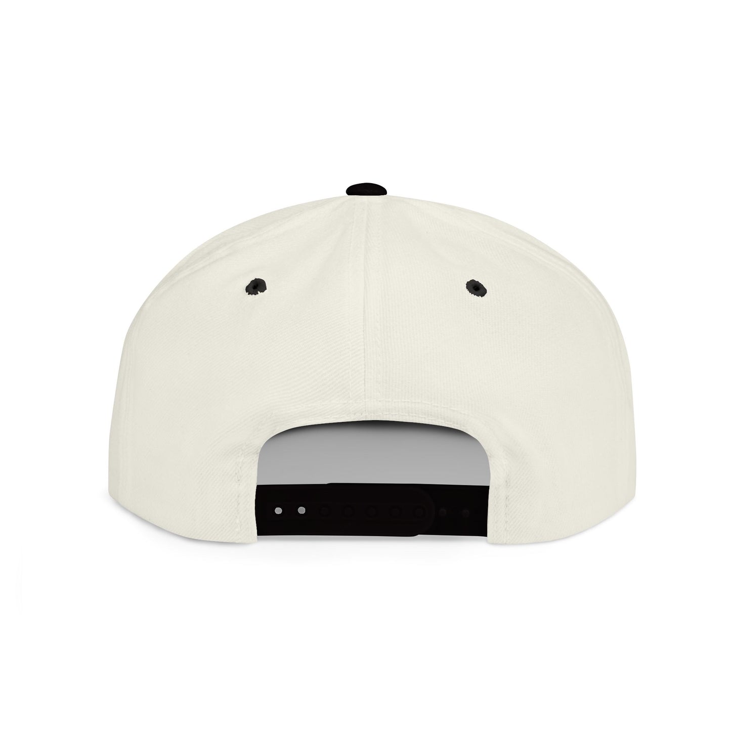 Embroidered Flat Bill Snapback