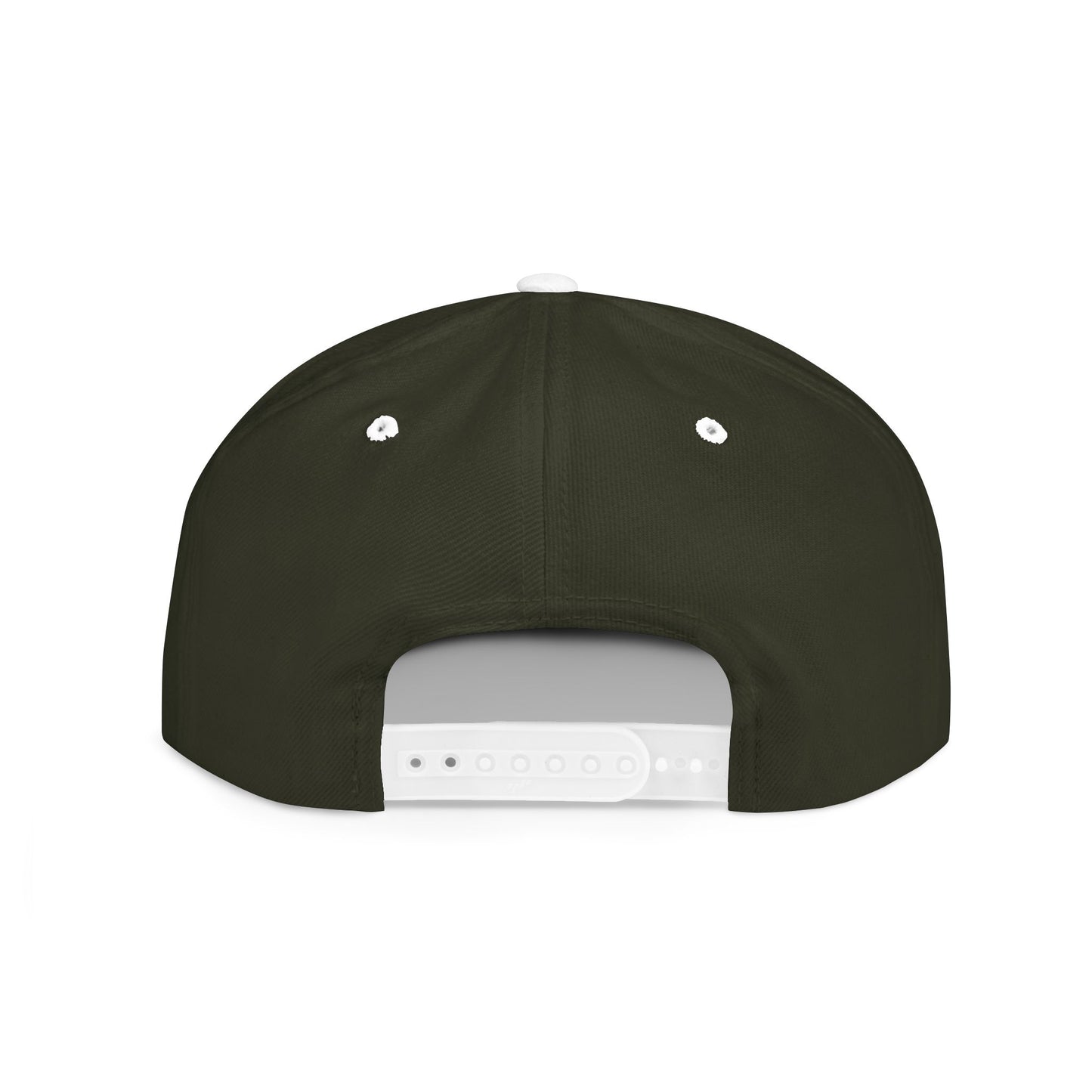 Embroidered Flat Bill Snapback