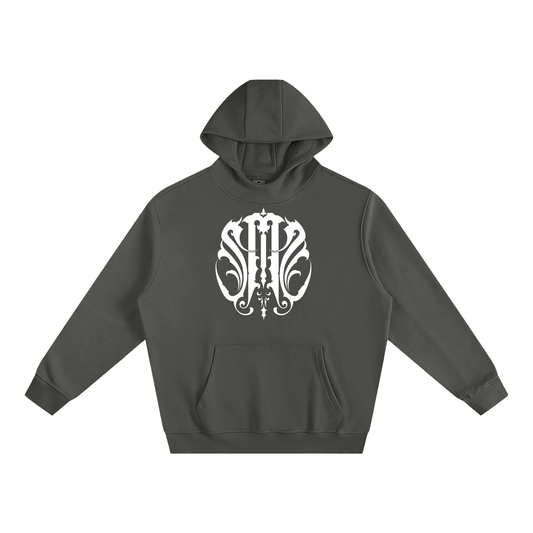 Cozy High Neck Fleece Sacred Scroll Hoodie