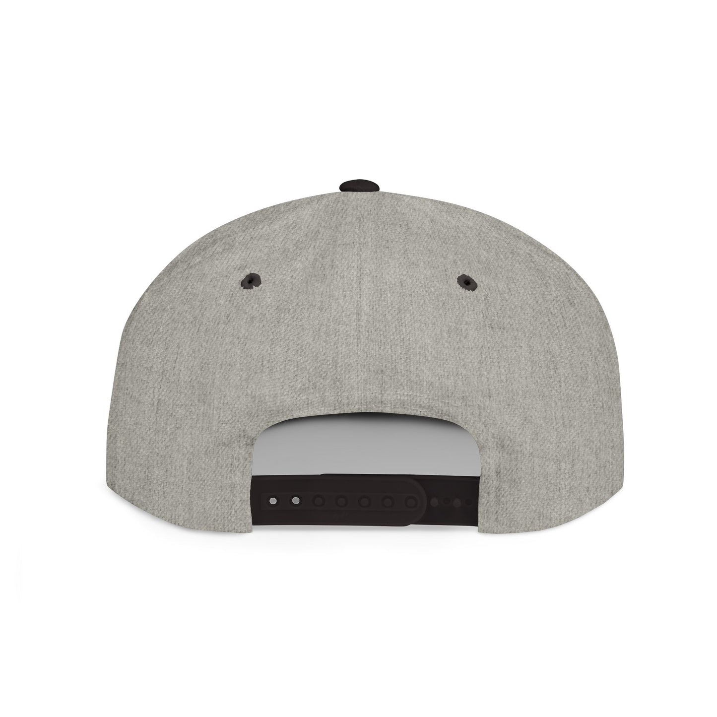 Embroidered Flat Bill Snapback