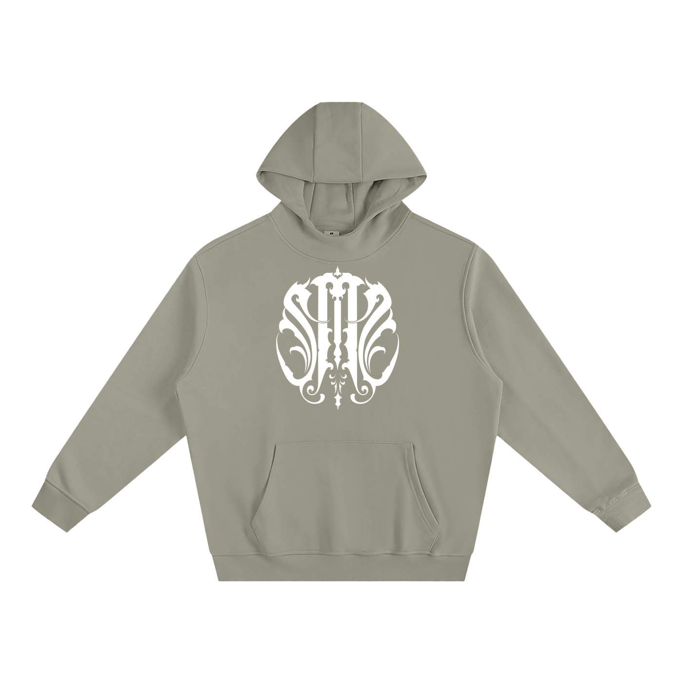 Cozy High Neck Fleece Sacred Scroll Hoodie