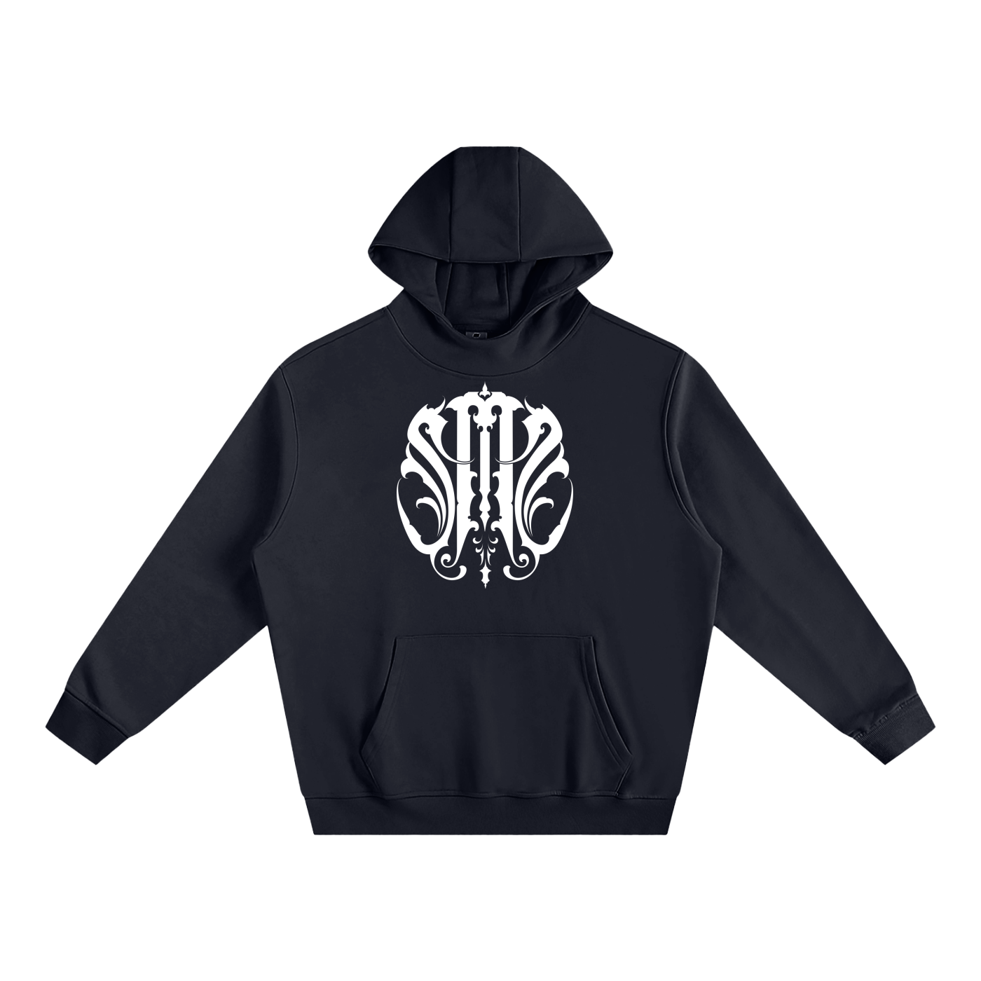 Cozy High Neck Fleece Sacred Scroll Hoodie