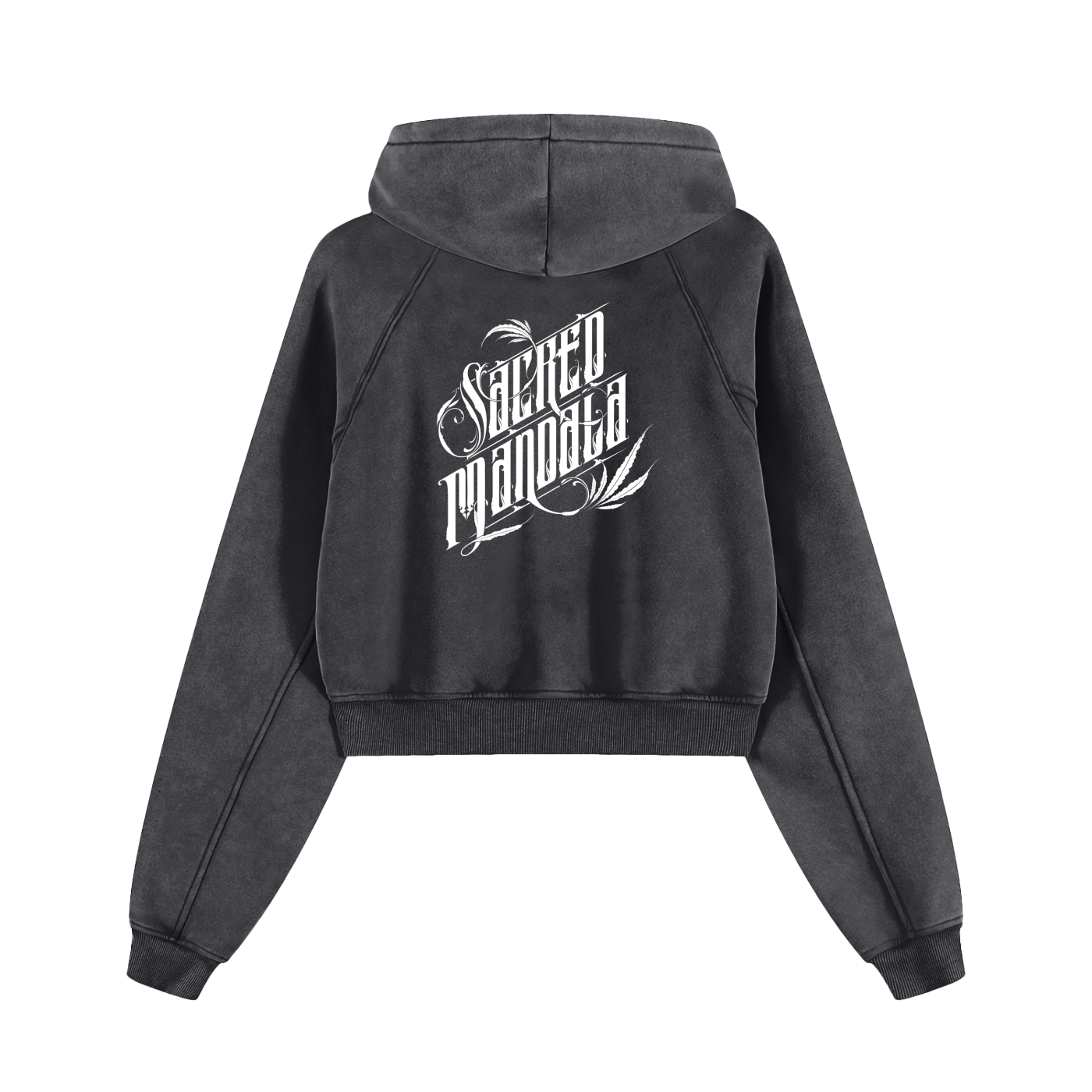 Sacred Monogrammed Cropped Hoodie