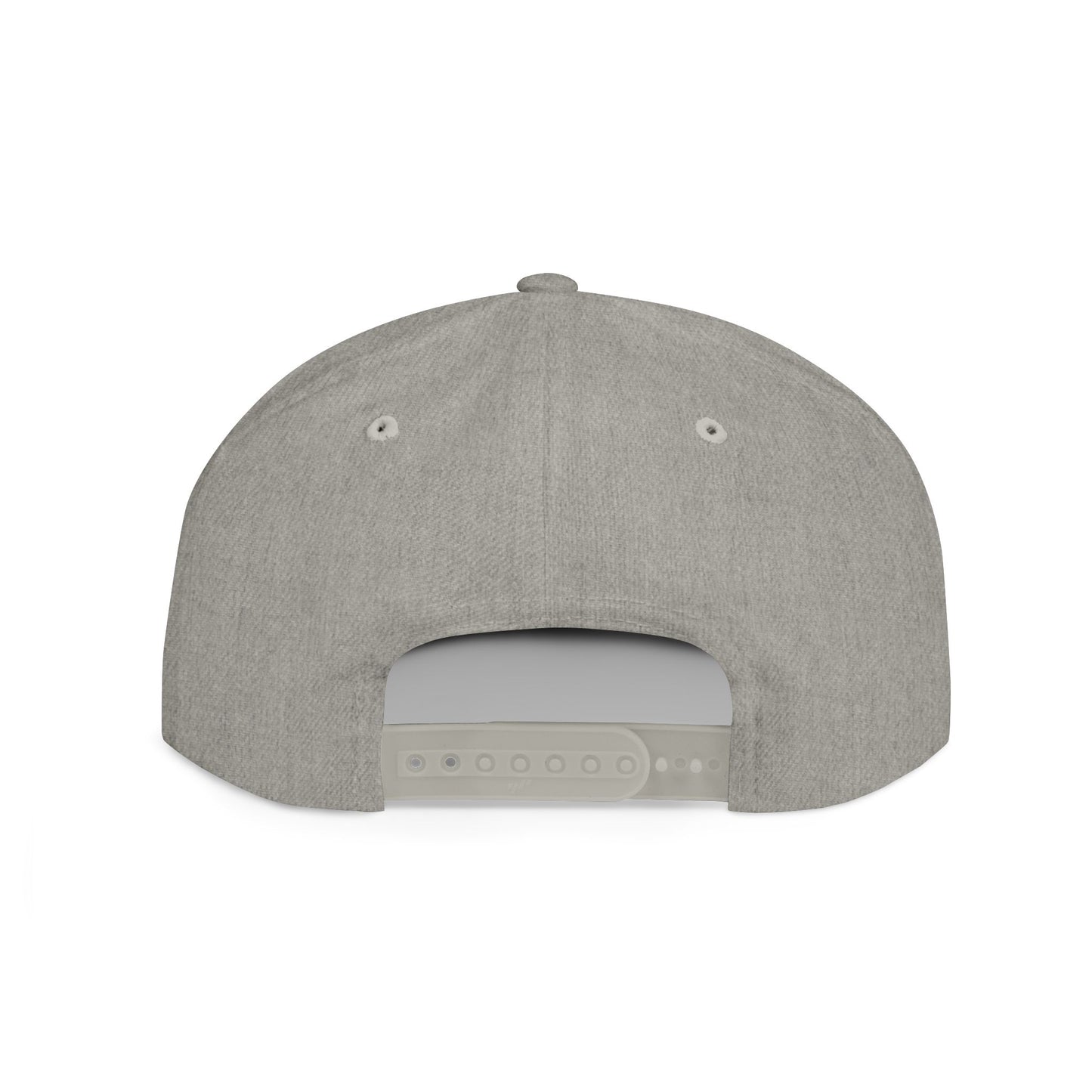 Embroidered Flat Bill Snapback