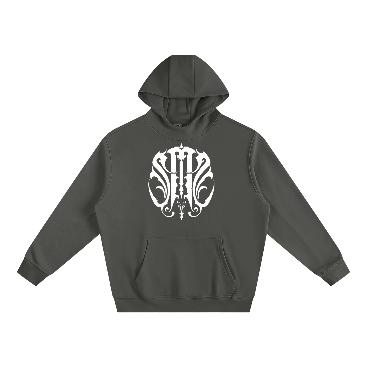 Cozy High Neck Fleece Sacred Scroll Hoodie