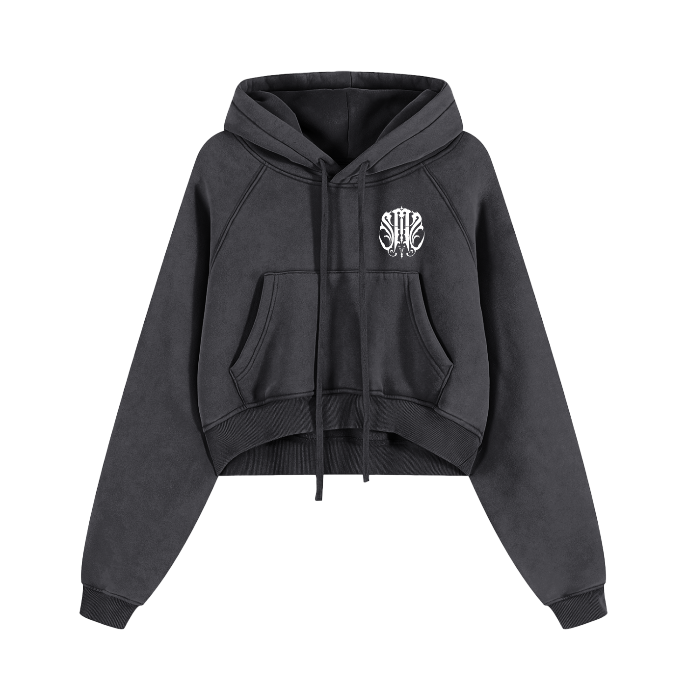 Sacred Monogrammed Cropped Hoodie